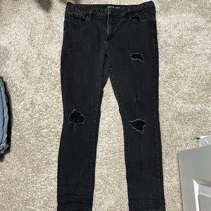 old navy pop icon women’s black jeans